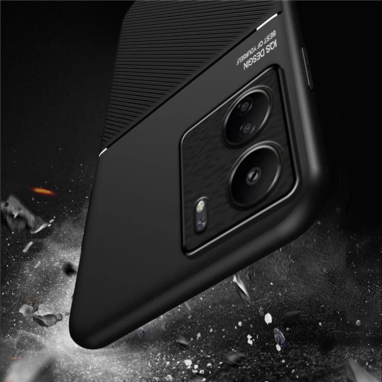 For Xiaomi Redmi 13C / Poco C65 4G Case Imprinted Lines Cell Phone Cover Works with Magnetic Car Mount