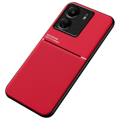 For Xiaomi Redmi 13C / Poco C65 4G Case Imprinted Lines Cell Phone Cover Works with Magnetic Car Mount