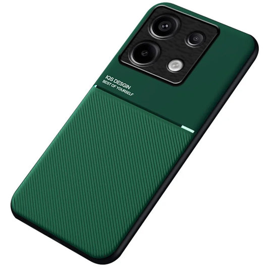 For Xiaomi Redmi Note 13 Pro 5G / Poco X6 5G Back Case Phone Cover with Magnetic Holder Metal Sheet