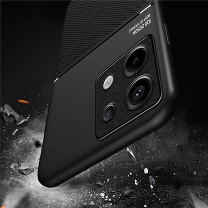 For Xiaomi Redmi Note 13 Pro 5G / Poco X6 5G Back Case Phone Cover with Magnetic Holder Metal Sheet