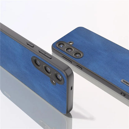ABEEL For Samsung Galaxy S24 Case Shockproof PU Leather+PC Retro Phone Guard Cover