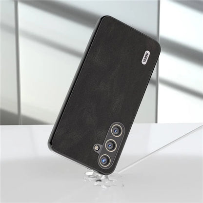 ABEEL For Samsung Galaxy S24 Case Shockproof PU Leather+PC Retro Phone Guard Cover