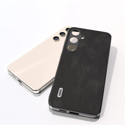 ABEEL For Samsung Galaxy S24 Case Shockproof PU Leather+PC Retro Phone Guard Cover