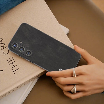 ABEEL For Samsung Galaxy S24 Case Shockproof PU Leather+PC Retro Phone Guard Cover