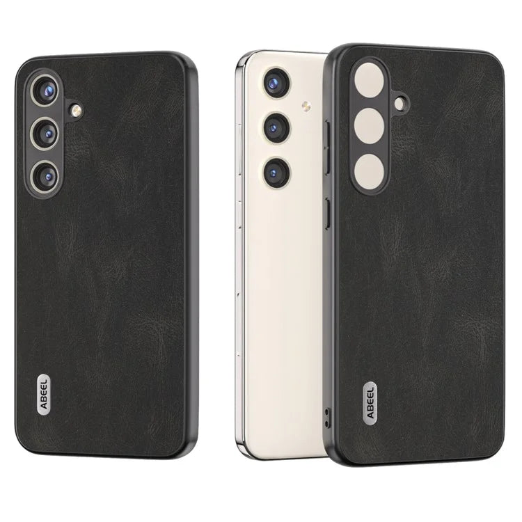 ABEEL For Samsung Galaxy S24 Case Shockproof PU Leather+PC Retro Phone Guard Cover