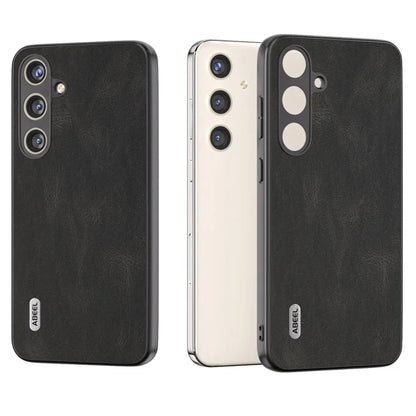 ABEEL For Samsung Galaxy S24 Case Shockproof PU Leather+PC Retro Phone Guard Cover