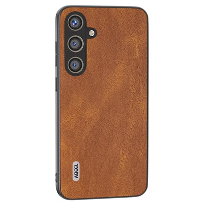 ABEEL For Samsung Galaxy S24 Case Shockproof PU Leather+PC Retro Phone Guard Cover