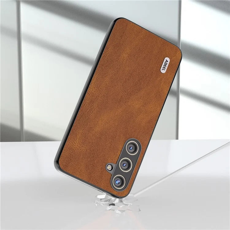 ABEEL For Samsung Galaxy S24 Case Shockproof PU Leather+PC Retro Phone Guard Cover