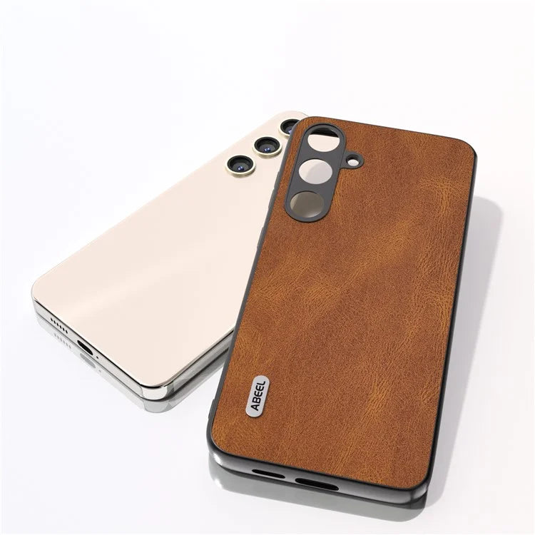 ABEEL For Samsung Galaxy S24 Case Shockproof PU Leather+PC Retro Phone Guard Cover