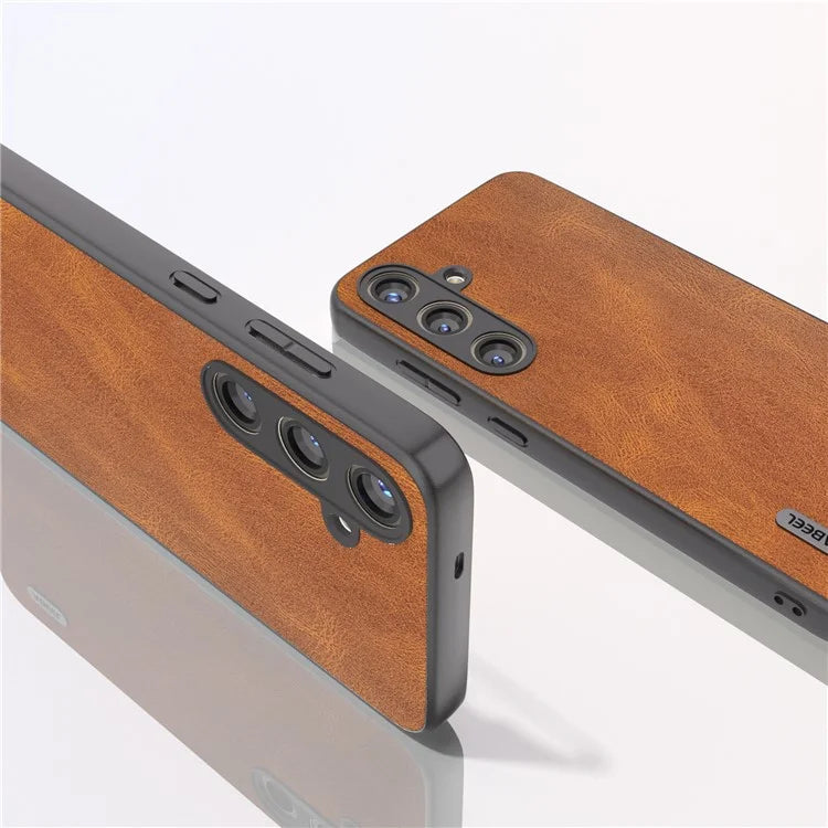 ABEEL For Samsung Galaxy S24 Case Shockproof PU Leather+PC Retro Phone Guard Cover