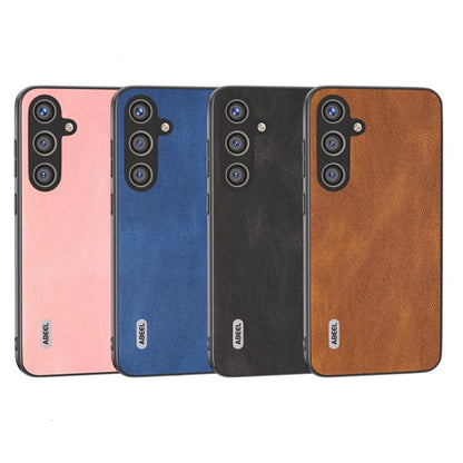 ABEEL For Samsung Galaxy S24 Case Shockproof PU Leather+PC Retro Phone Guard Cover