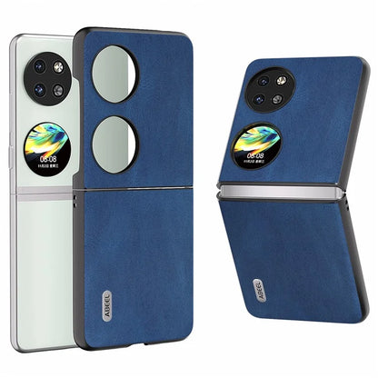 ABEEL For Huawei Pocket 2 Folding Phone Case Retro Leather+PC Cover