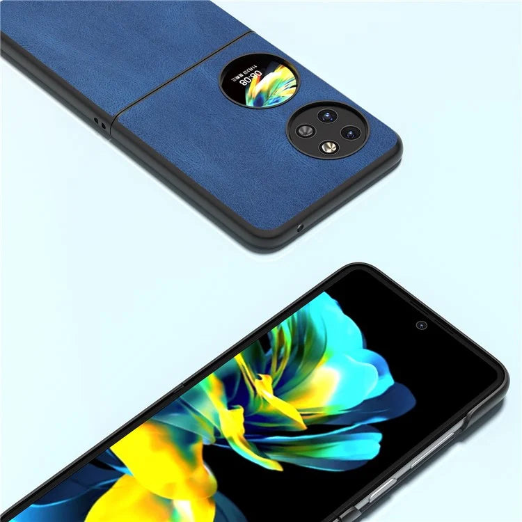 ABEEL For Huawei Pocket 2 Folding Phone Case Retro Leather+PC Cover