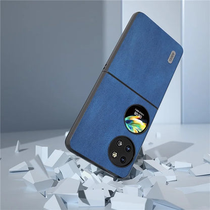 ABEEL For Huawei Pocket 2 Folding Phone Case Retro Leather+PC Cover