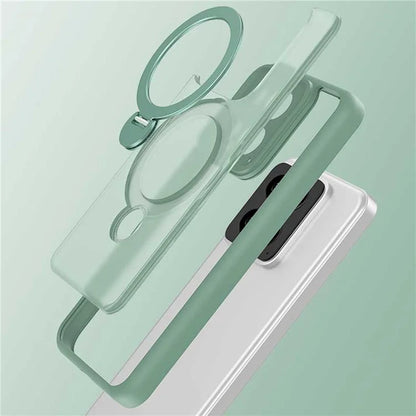 For Xiaomi 14 Pro Magnetic Case PC+TPU Phone Cover Ring Holder Kickstand