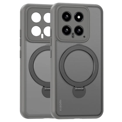 Magnetic Phone Case for Xiaomi 14 Ring Holder Kickstand PC+TPU Cover