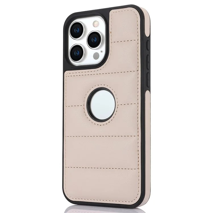 For iPhone 14 Pro Max PU Leather+TPU Well-protected Cell Phone Case with Logo Window