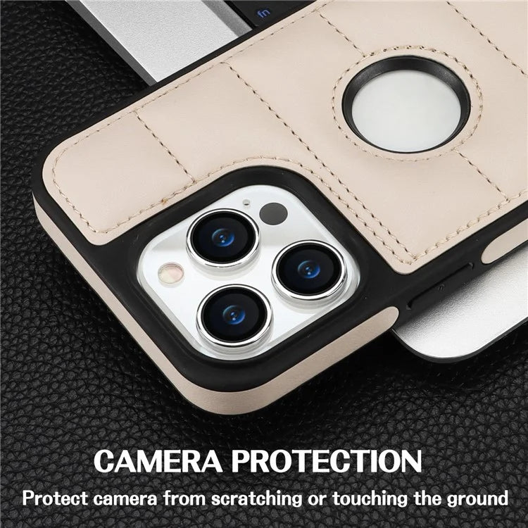 For iPhone 14 Pro Max PU Leather+TPU Well-protected Cell Phone Case with Logo Window