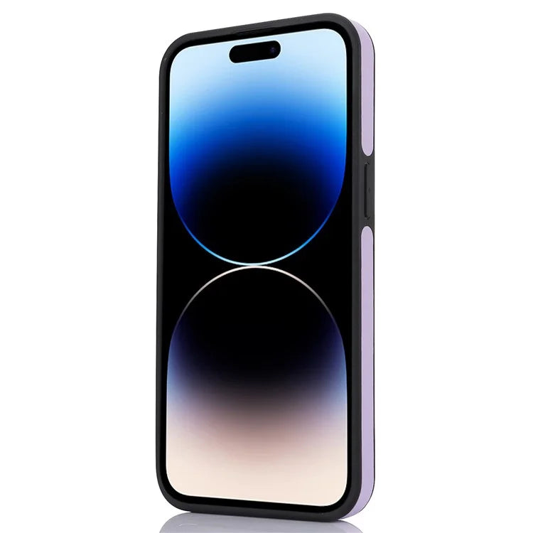 For iPhone 14 Pro Max PU Leather+TPU Well-protected Cell Phone Case with Logo Window