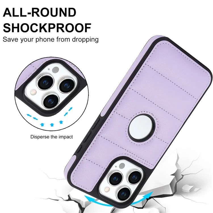 For iPhone 14 Pro Max PU Leather+TPU Well-protected Cell Phone Case with Logo Window