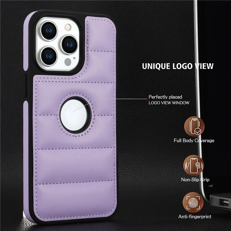 For iPhone 14 Pro Max PU Leather+TPU Well-protected Cell Phone Case with Logo Window