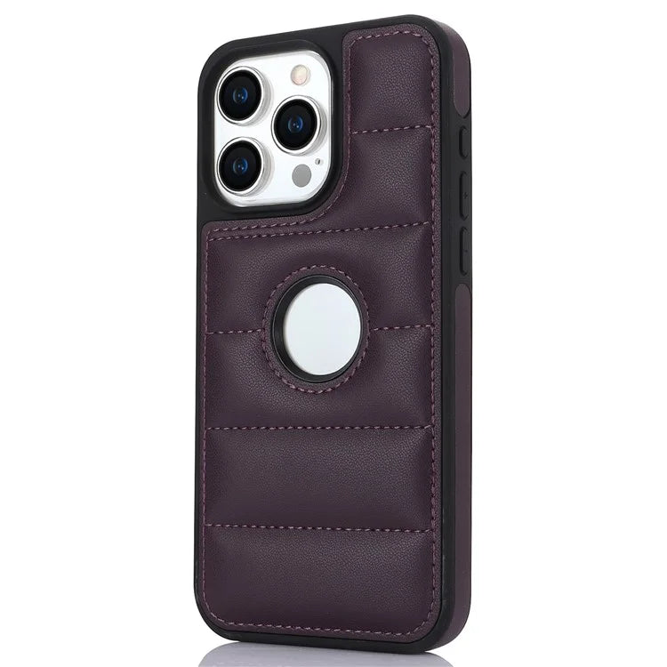 For iPhone 14 Pro Max PU Leather+TPU Well-protected Cell Phone Case with Logo Window