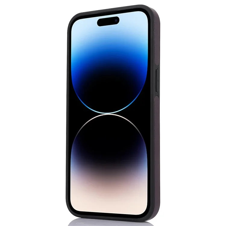 For iPhone 14 Pro Max PU Leather+TPU Well-protected Cell Phone Case with Logo Window