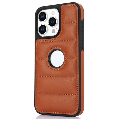 For iPhone 14 Pro Max PU Leather+TPU Well-protected Cell Phone Case with Logo Window