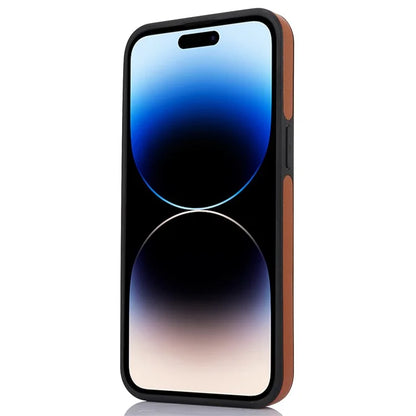 For iPhone 14 Pro Max PU Leather+TPU Well-protected Cell Phone Case with Logo Window