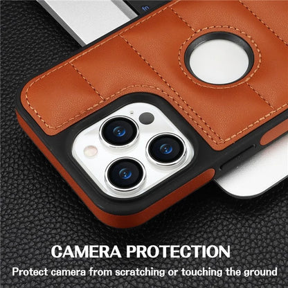 For iPhone 14 Pro Max PU Leather+TPU Well-protected Cell Phone Case with Logo Window