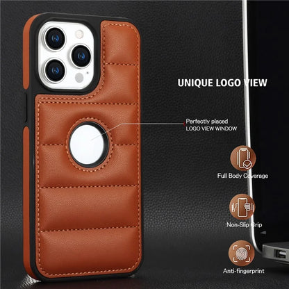 For iPhone 14 Pro Max PU Leather+TPU Well-protected Cell Phone Case with Logo Window