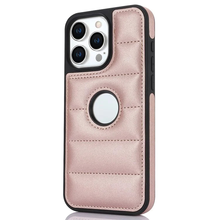 For iPhone 14 Pro Max PU Leather+TPU Well-protected Cell Phone Case with Logo Window
