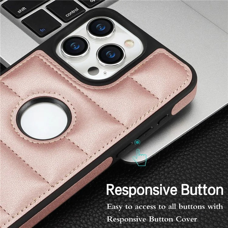 For iPhone 14 Pro Max PU Leather+TPU Well-protected Cell Phone Case with Logo Window