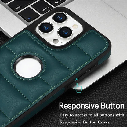 For iPhone 14 Pro Max PU Leather+TPU Well-protected Cell Phone Case with Logo Window