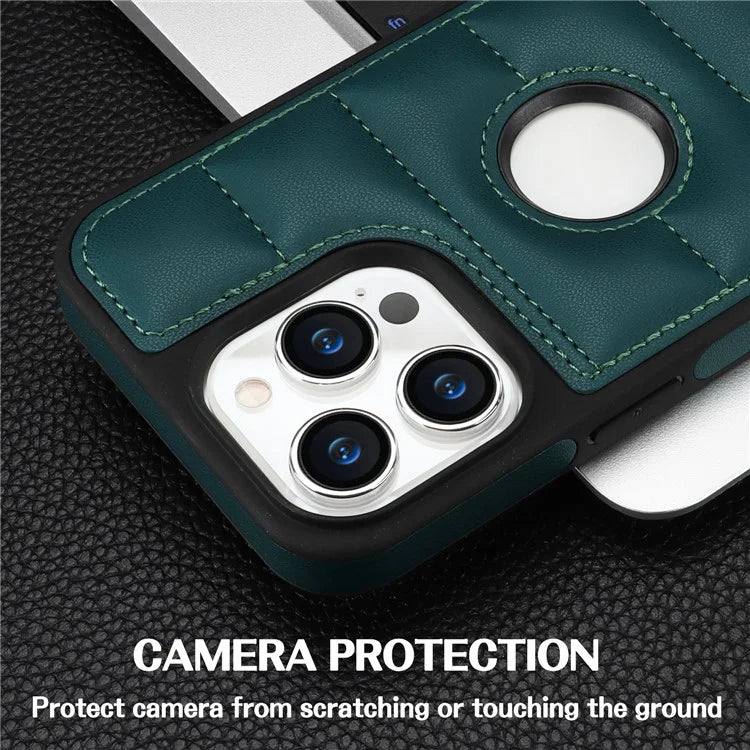 For iPhone 14 Pro Max PU Leather+TPU Well-protected Cell Phone Case with Logo Window