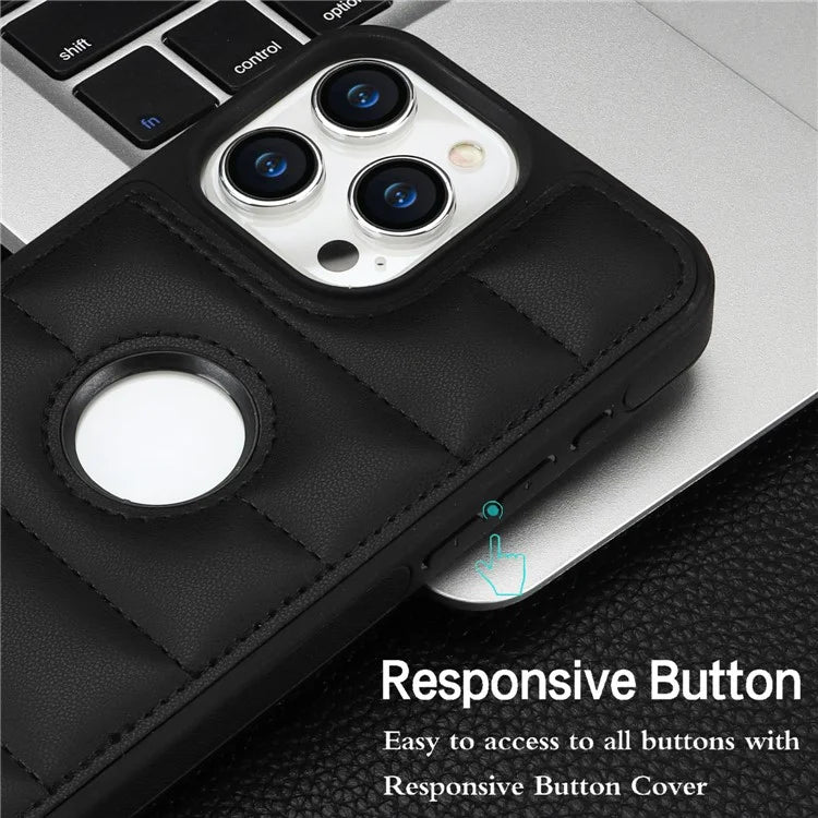 For iPhone 14 Pro Max PU Leather+TPU Well-protected Cell Phone Case with Logo Window