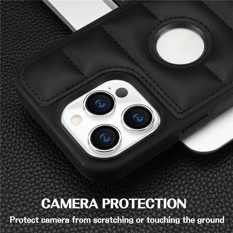 For iPhone 14 Pro Max PU Leather+TPU Well-protected Cell Phone Case with Logo Window