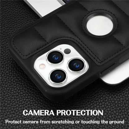 For iPhone 14 Pro Max PU Leather+TPU Well-protected Cell Phone Case with Logo Window