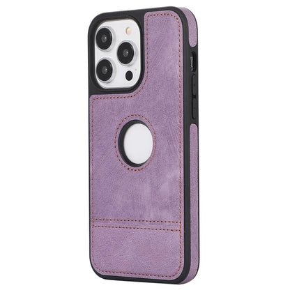 For iPhone 13 Pro 6.1 inch Cell Phone Case Splicing PU Leather+TPU Shockproof Back Shell