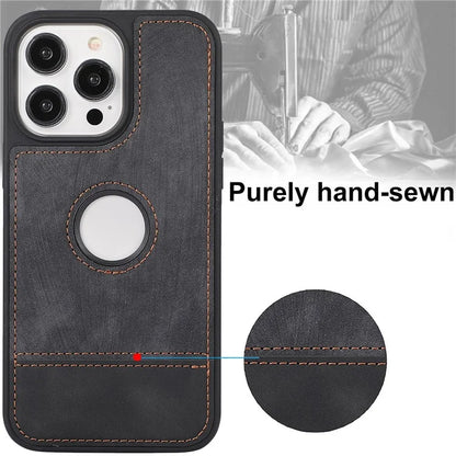 For iPhone 15 Pro Case Slim-Fit PU Leather+TPU Splicing Design Phone Protector