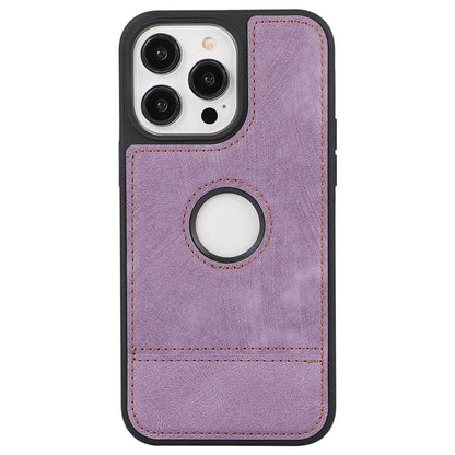 For iPhone 15 Pro Case Slim-Fit PU Leather+TPU Splicing Design Phone Protector