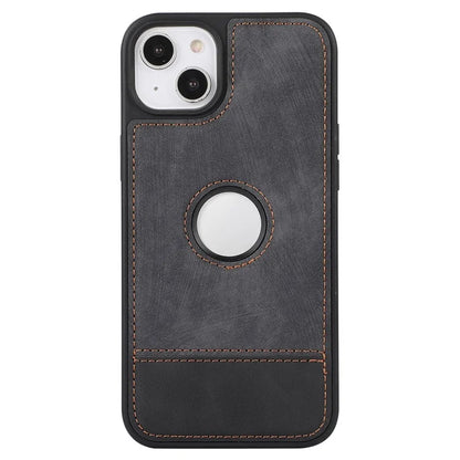 For iPhone 15 Plus Cell Phone Case Scratch-proof PU Leather Coated TPU Protective Shell
