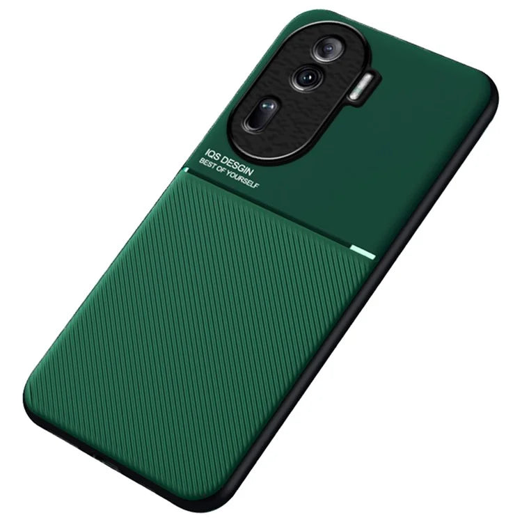 Phone Cover for Oppo Reno11 Pro 5G (Global) / Reno11 (China) 5G Anti-scratch Back Case with Magnetic Holder Metal Sheet