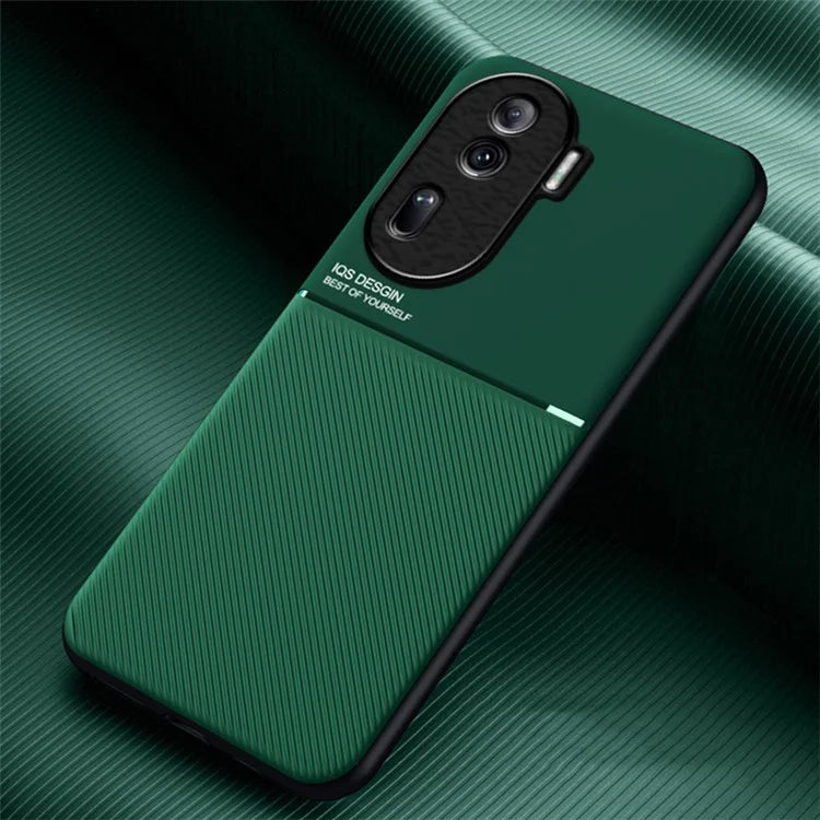 Phone Cover for Oppo Reno11 Pro 5G (Global) / Reno11 (China) 5G Anti-scratch Back Case with Magnetic Holder Metal Sheet