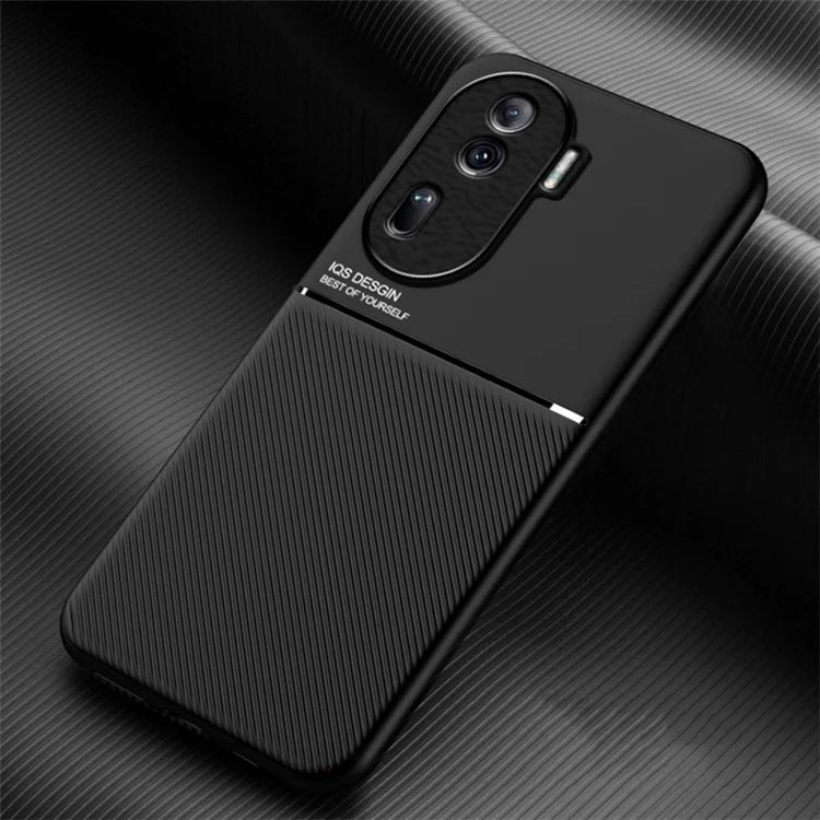 Phone Cover for Oppo Reno11 Pro 5G (Global) / Reno11 (China) 5G Anti-scratch Back Case with Magnetic Holder Metal Sheet
