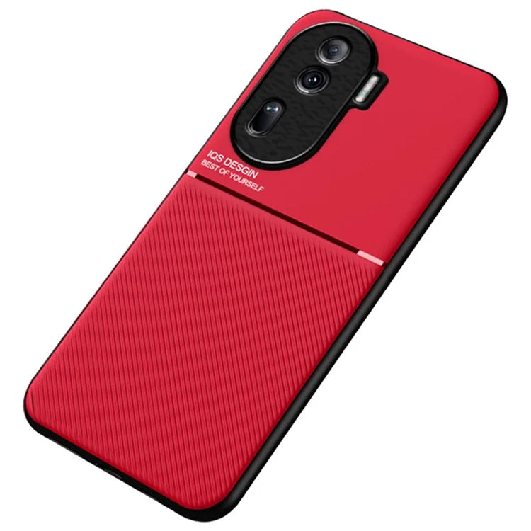 Phone Cover for Oppo Reno11 Pro 5G (Global) / Reno11 (China) 5G Anti-scratch Back Case with Magnetic Holder Metal Sheet