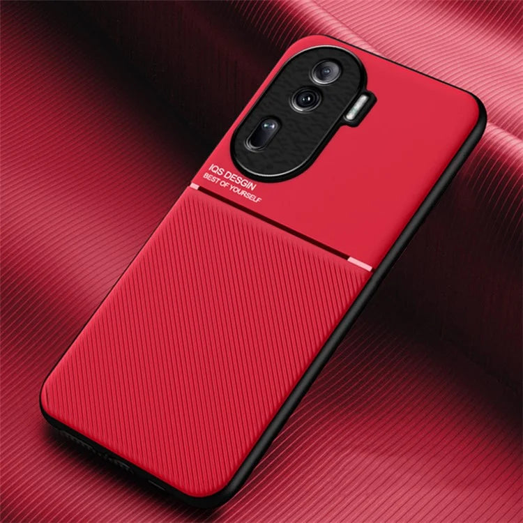 Phone Cover for Oppo Reno11 Pro 5G (Global) / Reno11 (China) 5G Anti-scratch Back Case with Magnetic Holder Metal Sheet