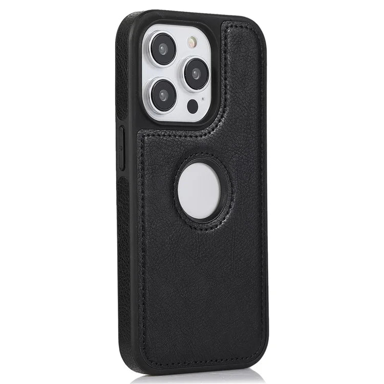 For iPhone 13 Pro Max 6.7 inch Case PU Leather Solid Color Drop-resistant Phone Back Cover