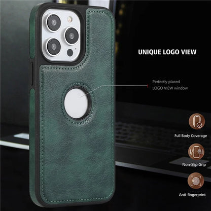 For iPhone 13 Pro Max 6.7 inch Case PU Leather Solid Color Drop-resistant Phone Back Cover