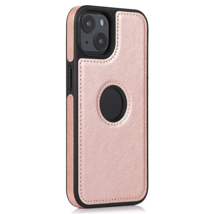 PU Leather Case for iPhone 14 Plus Shell Solid Color Drop-resistant Phone Back Cover